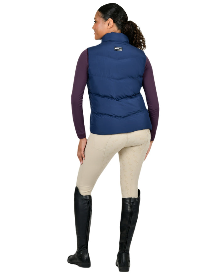 Naval Academy coloured Dublin Womens Patrice Puffer Vest on white background #colour_naval-academy