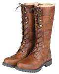 Brown Coloured Dublin Yukon Boots on white background #colour_brown