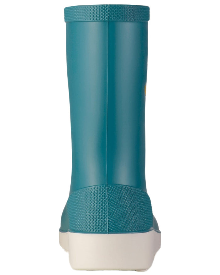 Blue White coloured Dunlop Childrens Mini Wellingtons on white background #colour_blue-white