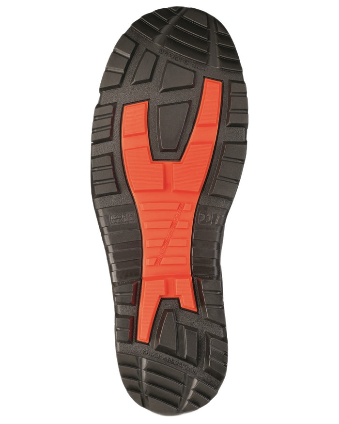Charcoal coloured Dunlop Mens Snugboot Heavy Duty Calf Full Safety Wellingtons on white background #colour_charcoal