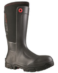 Charcoal coloured Dunlop Mens Snugboot Heavy Duty Full Safety Wellingtons on white background #colour_charcoal