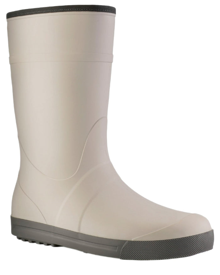 Grey coloured Dunlop Womens Amsterdammer Wellingtons on white background #colour_grey