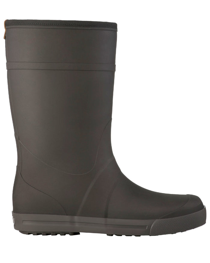 Black coloured Dunlop Womens Amsterdammer Wellingtons on white background #colour_black
