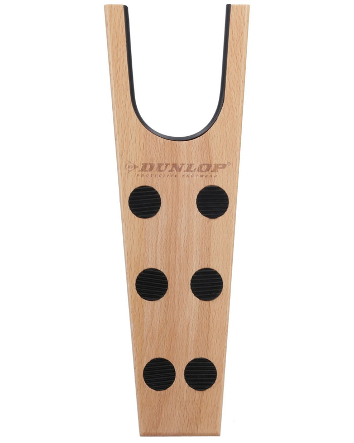 Brown coloured Dunlop Wooden Boot Jack on white background #colour_brown