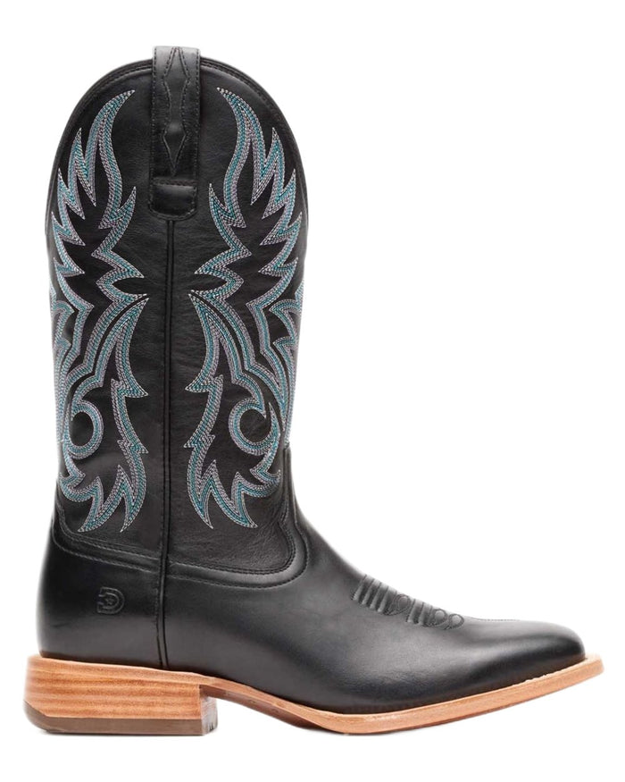 Black coloured Durango Mens Arena Pro Elite Western Boots on white background #colour_black