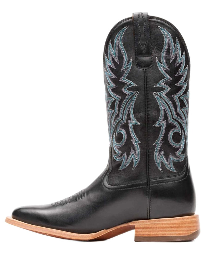 Black coloured Durango Mens Arena Pro Elite Western Boots on white background #colour_black