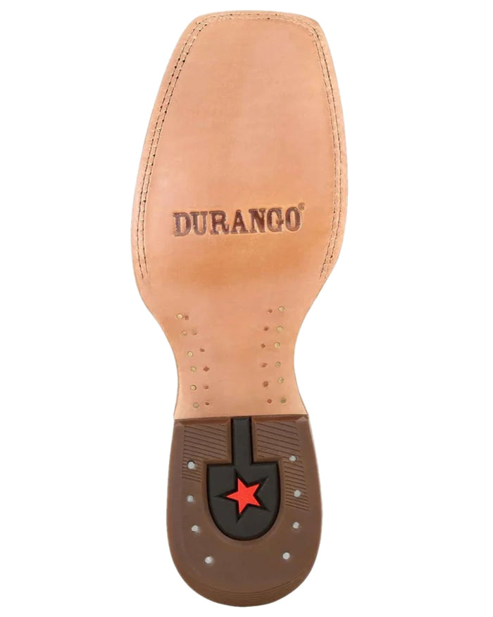 Worn Saddle Coloured Durango Womens Arena Pro Western Boots on white background #colour_worn-saddle
