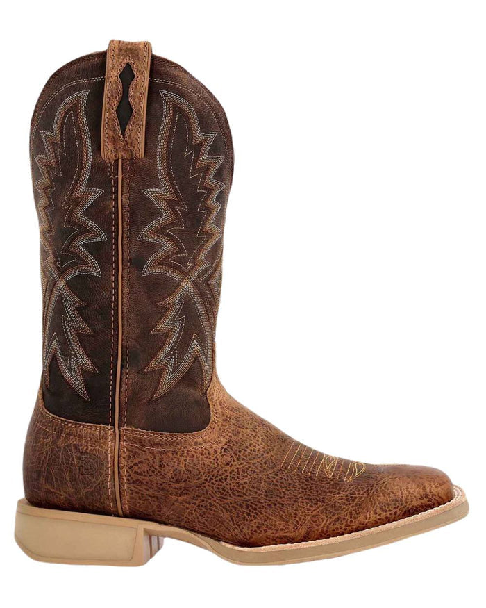 Rustic Tan Tobacco Coloured Durango Mens Rebel Pro Lite Western Wide Fit Boots on White Background
#colour_rustic-tan-tobacco