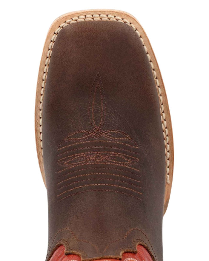 Worn Brown Chili Pepper Coloured Durango Mens Rebel Pro Western Unique Boots on White Background
#colour_worn-brown-chili-pepper