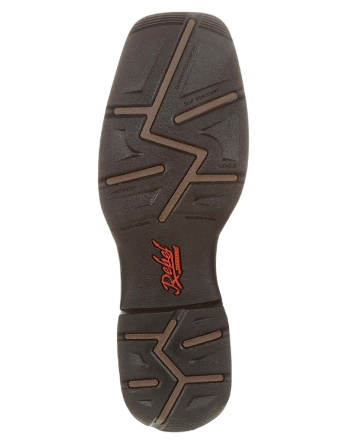 Saddlehorn Clover Coloured Durango Mens Rebel Pull-On Western Boots on White Background
#colour_saddlehorn-clover