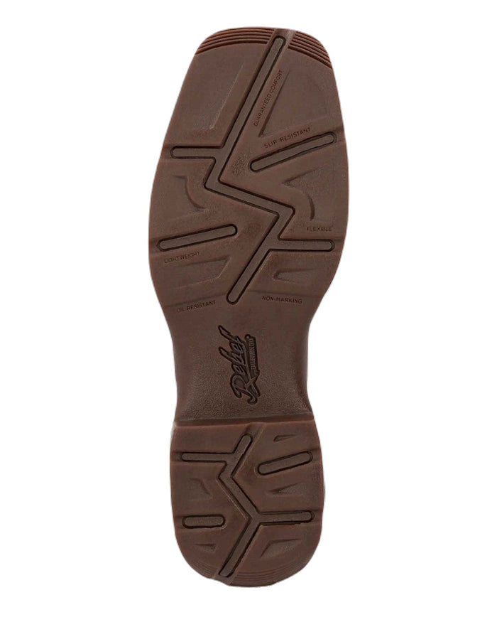 Russet Coloured Durango Mens Rebel Waterproof Western Boots on White Background
#colour_russet