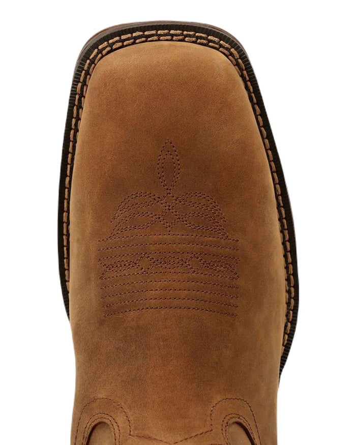 Russet Coloured Durango Mens Rebel Waterproof Western Boots on White Background
#colour_russet