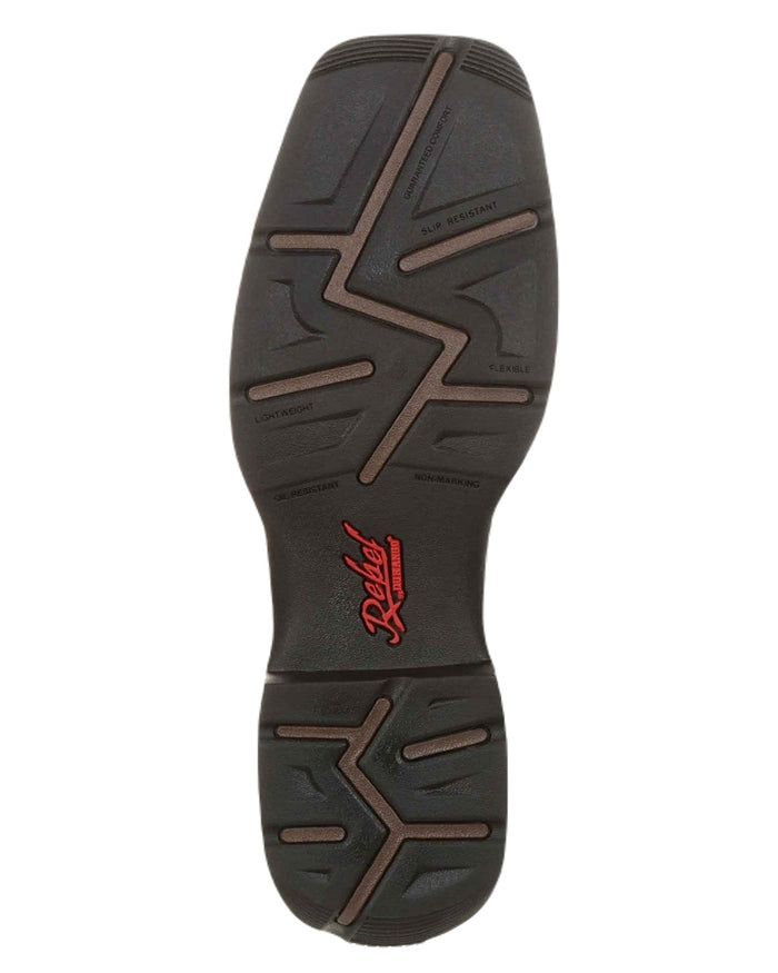 Chocolate Midnight Coloured Durango Mens Rebel Western Cowboy Boots on White Background
#colour_chocolate-midnight