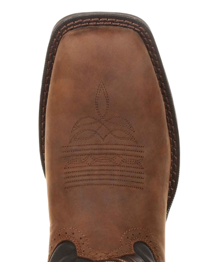 Chocolate Midnight Coloured Durango Mens Rebel Western Cowboy Boots on White Background
#colour_chocolate-midnight