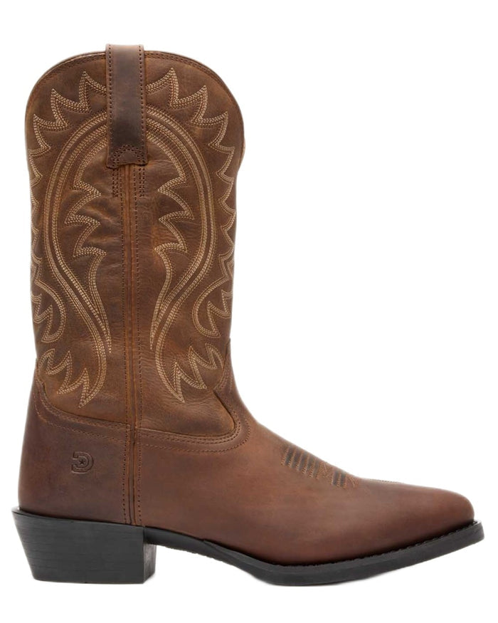 Frontier Brown coloured Durango Mens DDB0485 Shyloh Western Boots on white background #colour_frontier-brown