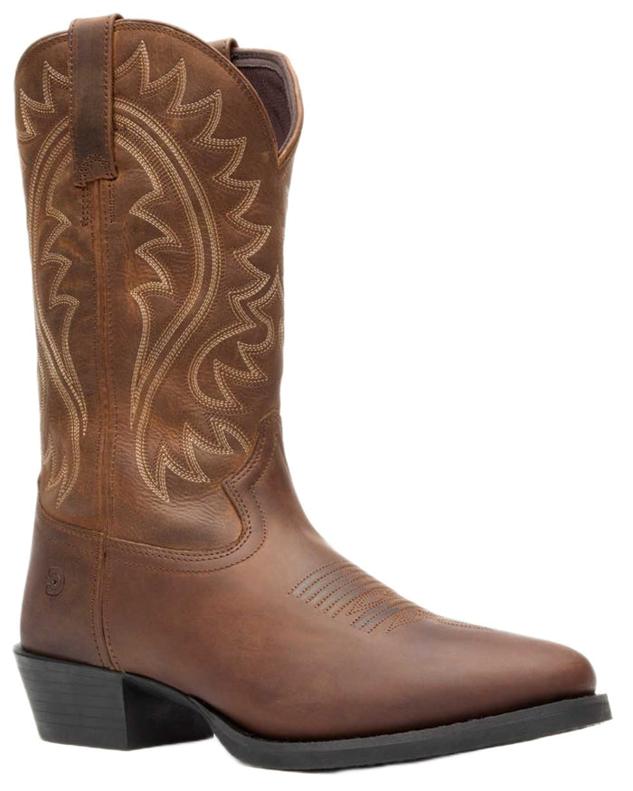 Frontier Brown coloured Durango Mens DDB0485 Shyloh Western Boots on white background #colour_frontier-brown
