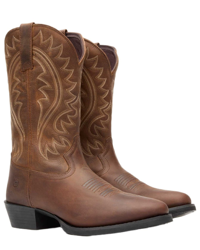 Frontier Brown coloured Durango Mens DDB0485 Shyloh Western Boots on white background #colour_frontier-brown