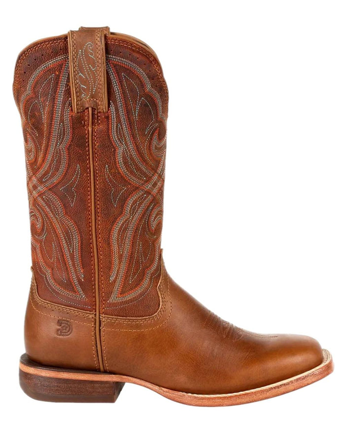 Chestnut Coloured Durango Womens Arena Pro Western Boots on white background #colour_chestnut
