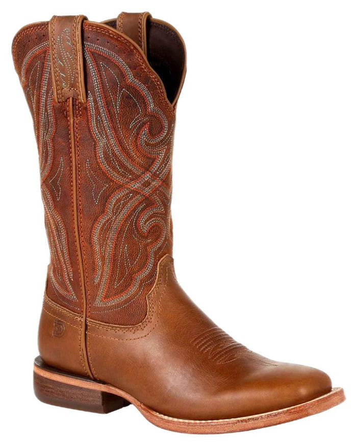 Chestnut Coloured Durango Womens Arena Pro Western Boots on white background #colour_chestnut