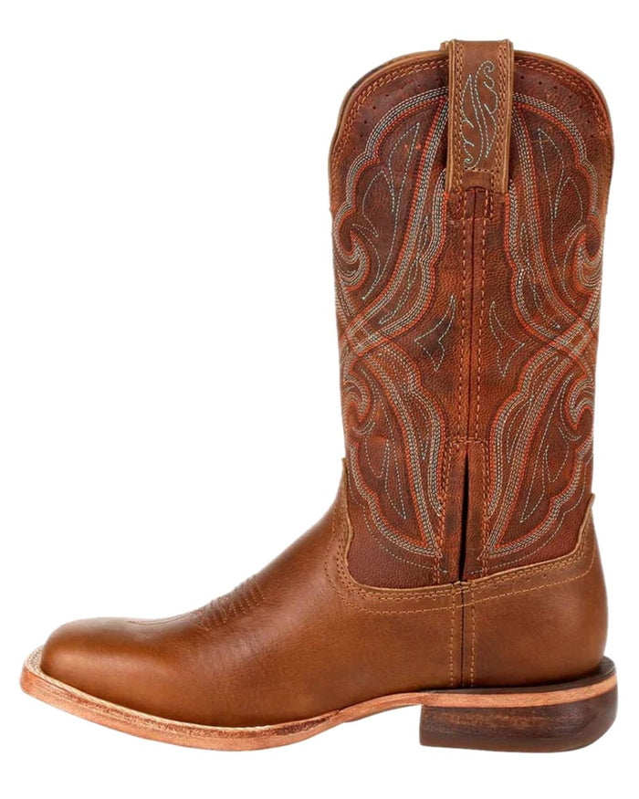 Chestnut Coloured Durango Womens Arena Pro Western Boots on white background #colour_chestnut