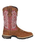 Briar Brown Rusty Red Coloured Durango Womens Briar Brown Rebel Western Boots on White Background
#colour_briar-brown-rusty-red