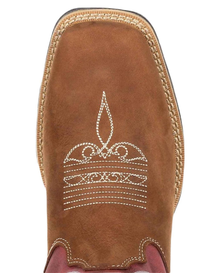 Briar Brown Rusty Red Coloured Durango Womens Briar Brown Rebel Western Boots on White Background
#colour_briar-brown-rusty-red
