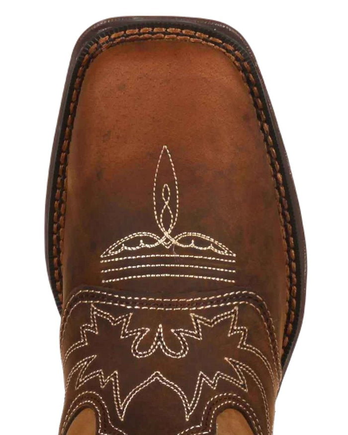 Nicotine Brown Coloured Durango Womens Rebel Western Style Boots on White Background
#colour_nicotine-brown