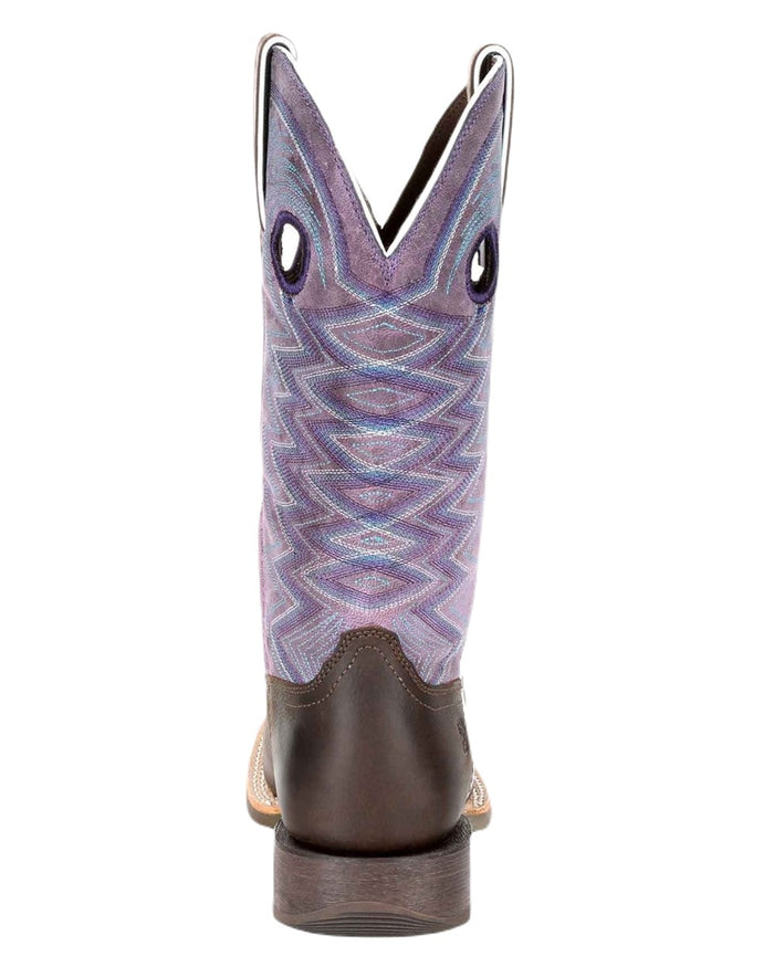 Dark Earth Amethyst Coloured Durango Womens Rebel Pro Western Cowboy Boots on White Background
#colour_dark-earth-amethyst