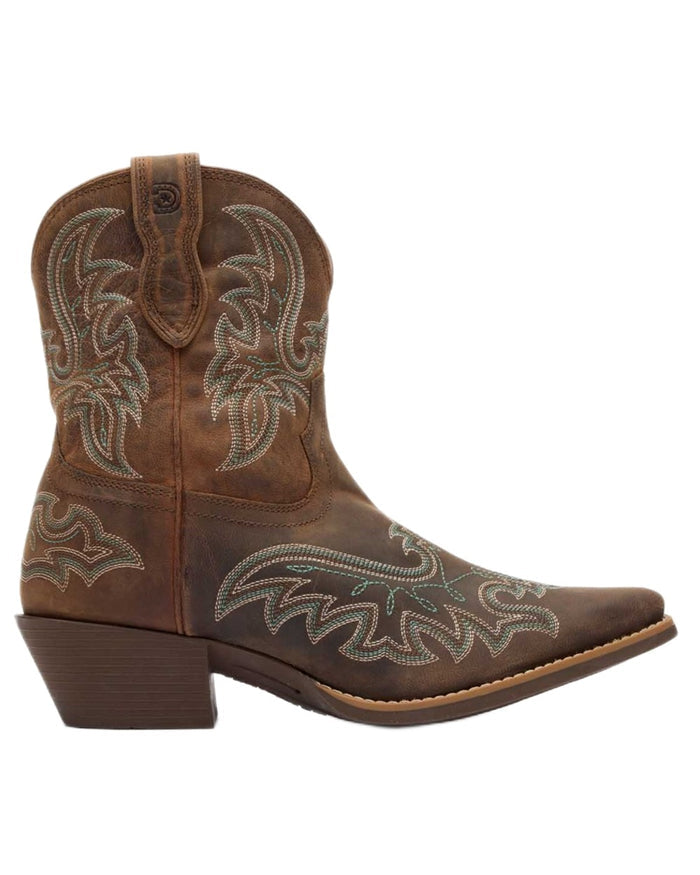 Driftwood coloured Durango Womens Shyloh Pony Boots on white background #colour_driftwood