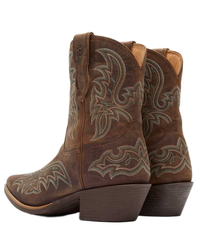 Driftwood coloured Durango Womens Shyloh Pony Boots on white background #colour_driftwood