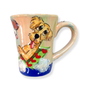 Image of Golden Retriever hand-painted on ceramic coffee mug by Debby Carman