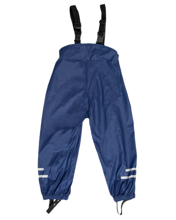 Navy Coloured Elka Childrens Rain Set on white background #colour_navy
