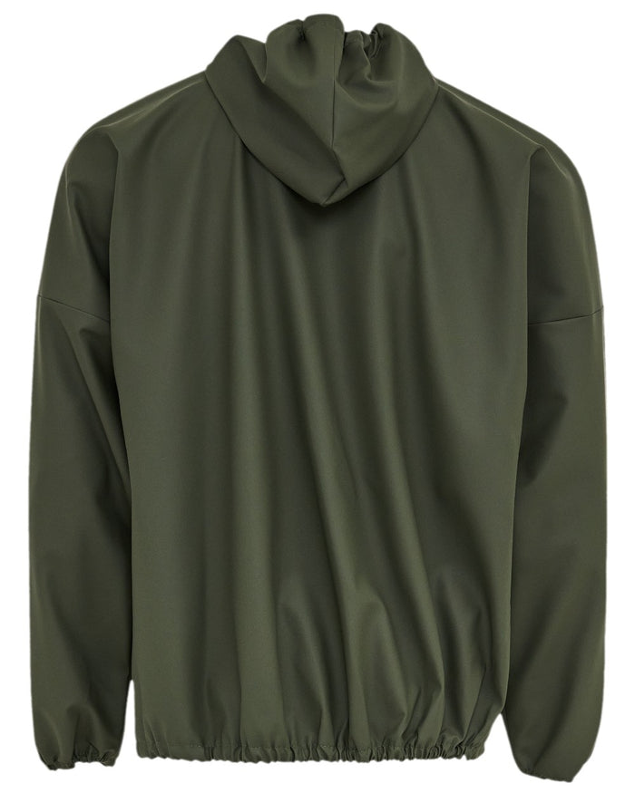 Olive Coloured Elka Light Jacket on white background #colour_olive