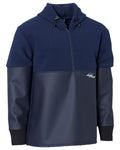 Navy Coloured Elka Mens Fishing Xtreme Anorak Fleece on white background #colour_navy