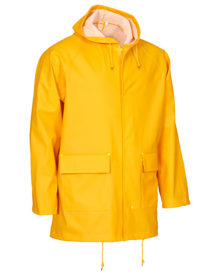 Yellow Coloured Elka Mens Jacket on construction background #colour_yellow