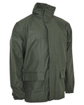 Olive Coloured Elka Professional Jacket on white background #colour_olive