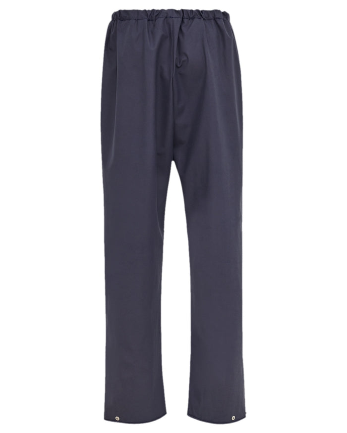 Navy Coloured Elka Mens Pro Waist Trousers on white background #colour_navy
