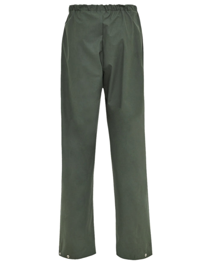 Olive Coloured Elka Mens Pro Waist Trousers on white background #colour_olive