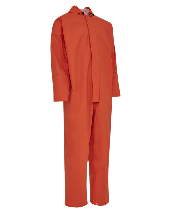 Orange Coloured Elka Mens Made in Europe PU Coverall Orange on white background #colour_orange
