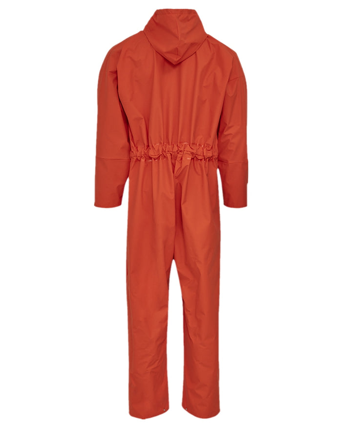 Orange Coloured Elka Mens Made in Europe PU Coverall Orange on white background #colour_orange
