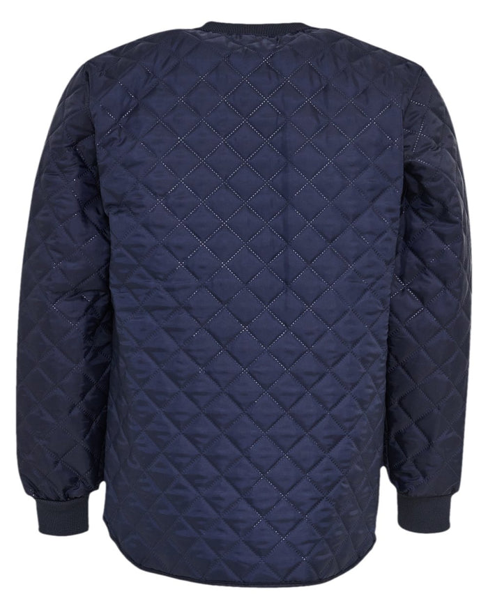Navy Coloured Elka Mens Thermal Jacket on white background #colour_navy