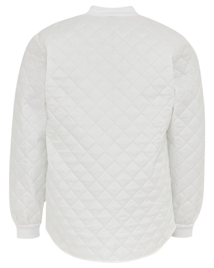 White Coloured Elka Mens Thermal Jacket on white background #colour_white