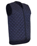 Navy Coloured Elka Mens Thermal Vest on white background #colour_navy