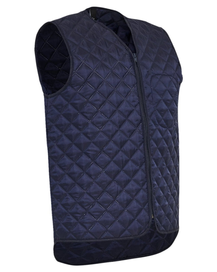 Navy Coloured Elka Mens Thermal Vest on white background #colour_navy