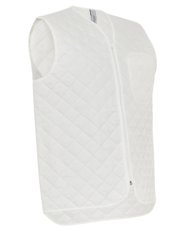 White Coloured Elka Mens Thermal Vest on white background #colour_white