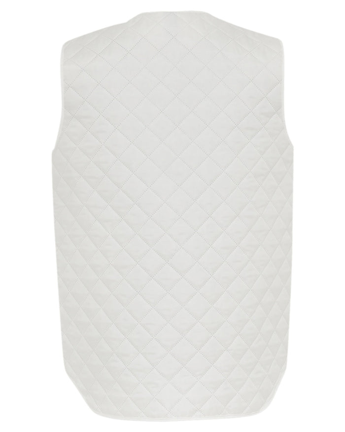 White Coloured Elka Mens Thermal Vest on white background #colour_white