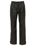 Black Coloured Elka Mens Working Xtreme Rain Trousers on white background #colour_black