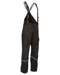 Black Coloured Elka Mens Working Xtreme Stretch Combi Trousers on white background #colour_black