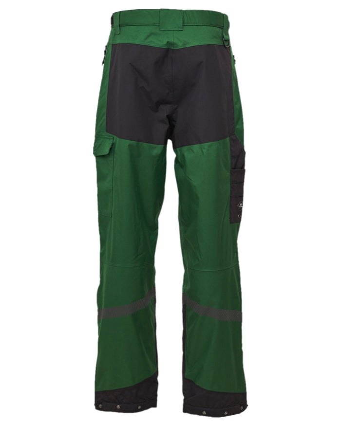 Green Black Coloured Elka Mens Working Xtreme Stretch Waist Trousers on white background #colour_green-black