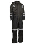 Grey Black Coloured Elka Mens Working Xtreme Winter Thermal Coverall on white background #colour_grey-black